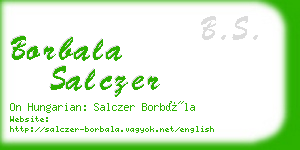 borbala salczer business card
